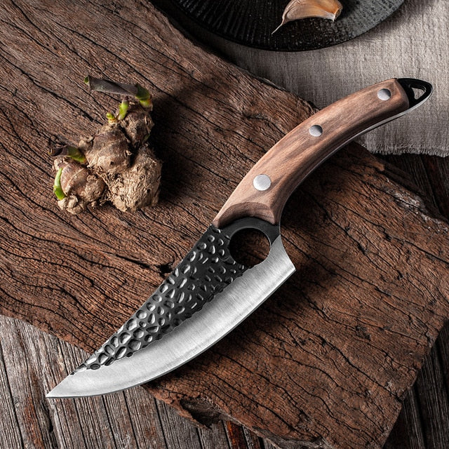 Cuchillo de carnicero de caza de 5,5 ", cuchillo de deshuesado forjado hecho a mano, cuchillo de Chef serbio, cuchillo de cocina de acero inoxidable, cuchillo de carnicero para pescado