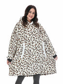 Sudaderas con capucha de gran tamaño para mujer, sudaderas con capucha de invierno, manta de TV gigante de lana con mangas, jersey de gran tamaño, sudaderas con capucha para mujer