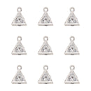 80-160pcs Cubic Zirconia Rhinestone Charms Pendants Drop Heart Crystal Charms for Jewelry DIY Earrings Necklace Bracelet Making