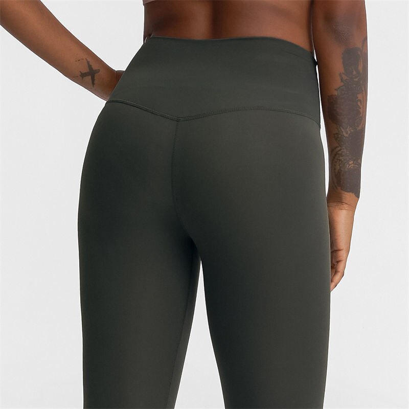 Nepoagym 7/8 EXPLORING Naked Feel Women Yoga Leggings Brushed Fabric Booty Yoga Pants Workout Tights for Sports Fitness