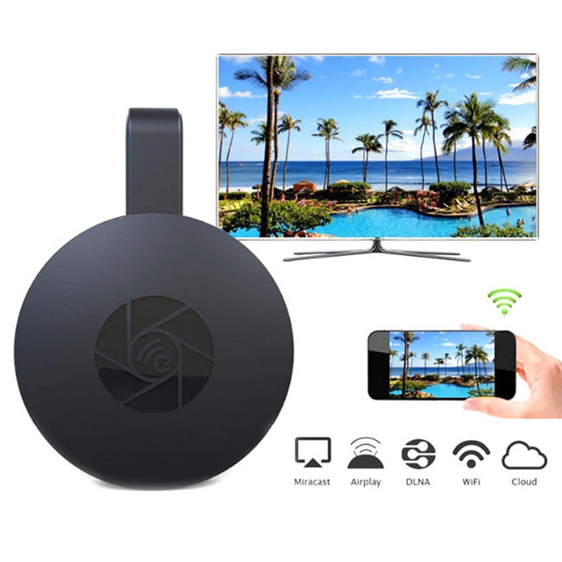 1080P Wireless WiFi Display Dongle TV Stick Adaptador de video Airplay DLNA Screen Mirroring Share para iPhone iOS Android Teléfono a TV