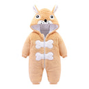 LZH Baby Winter Clothes For Newborn Baby Girl Boy Overall Winter Romper For Baby Jumpsuit Kids Christma Costumes Infant Clothing