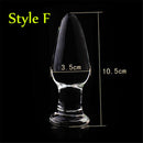 Pyrex Glass Butt Plug Anal Dildo Crystal Beads Ball Fake Penis Female Masturbation Male Adult Sex Toys for Women Men