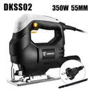 DEKO Stichsäge Electric Home Power Tools Gehrungssägemaschine DKJS80Q1 Laser Variable Geschwindigkeit mit Metallführungslineal, Klinge, Inbusschlüssel