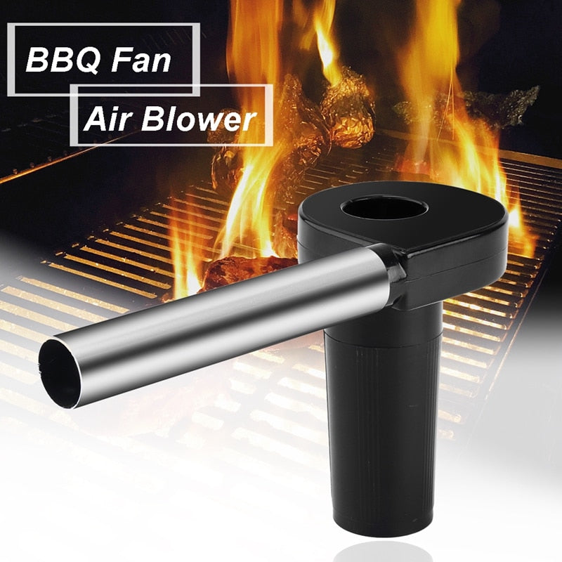 Portable Fire Blower Electric BBQ Fan Air Blower Charcoal Utensil Cooking Burn Lighters Stove Picnic Charcoal Grill Barbecue