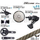 SHIMANO DEORE M5100 11Speed Groupset Shifter Rear Derailleur CRANKSET Bottom and Bracket Cassette 11-50T KMC X11 Chain Original