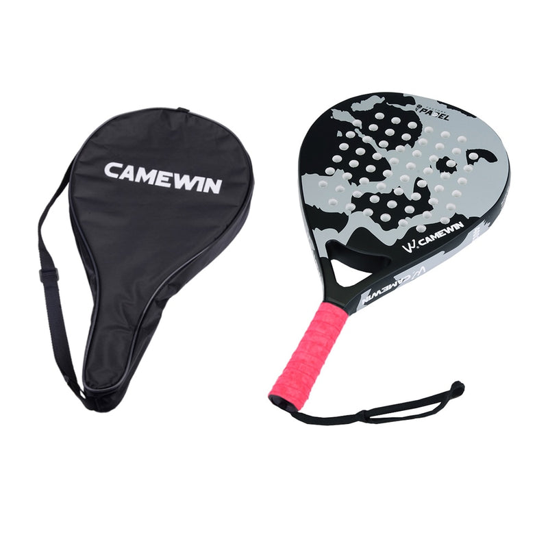 2021 nueva raqueta de tenis de Padel de fibra de carbono profesional raqueta de tenis de Padel de cara suave con funda de bolsa