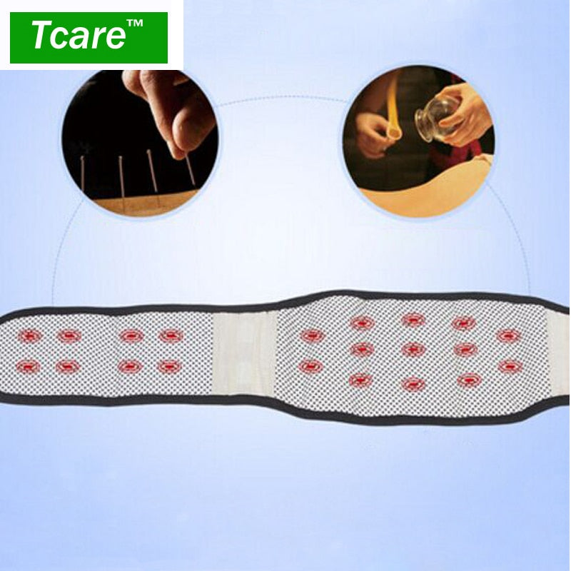Tcare Verstellbare Taille Turmalin Selbsterhitzung Magnetfeldtherapie Rücken Taillenstützgürtel Lendenwirbelstütze Massageband Gesundheitswesen