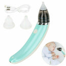 Electric Baby Nasal Aspirator USB-Rechargeable Nose Cleaner Sniffling Equipment Hygienic Nose Snot Cleaner with 2 Silicone Tip