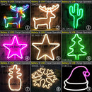 LED Cloud Design Neon Sign Night Light Art Decorative Lights Plastic Wall Lamp for Kids Baby Room Holiday Lighting Xmas Party