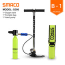 SMACO Mini Scuba Diving Tank Equipment, Dive Cylinder with 8 Minutes Capability, 0.5 Litre Capacity with Refillable Design