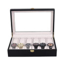 New Wood Watch Box Storage Red Watch Collection Box With Gold Lock Jewelry Organizer For Women