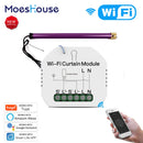 WiFi Mini interruptor de cortina inteligente módulo persianas enrollables Motor de persiana Smart Life Tuya aplicación remota Control funciona con Alexa Google Home