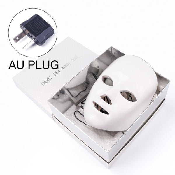 7 Farben LED-Maske Photon Elektrische LED-Gesichtsmaske LED-Hautverjüngung Anti-Falten-Akne-Photonentherapie Home Salon Beauty Tool