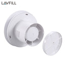 230V 100mm Bathroom Shower Extractor Ventilation Fan with Humidity Sensor Timer