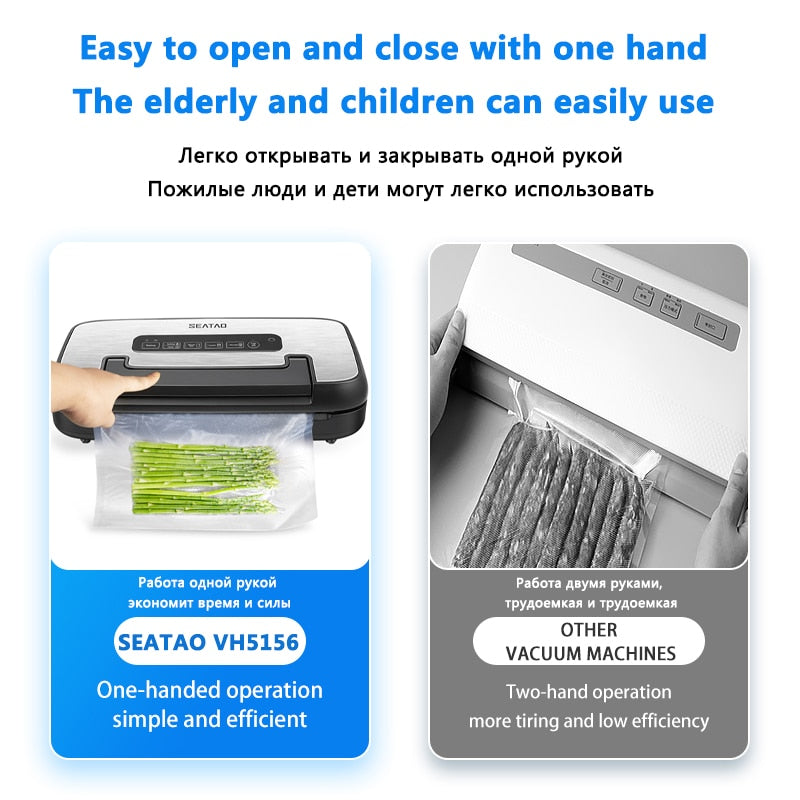 SEATAO VH5156 Save energ Food Vacuum Sealer Machine Automatic Commercial Household Food Vacuum Sealer Packaging retain freshness