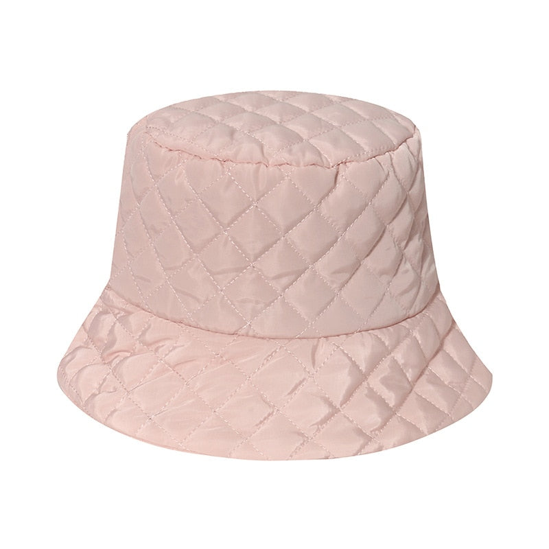 Sparsil, sombreros de pescador plegables para otoño e invierno para mujer, gorros de guata de seda de celosía sólida para mantener el calor, previene el lavabo frío, sombrero de pescador