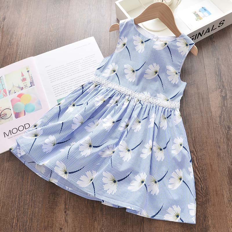 Oso líder niñas princesa vestido nuevo verano niños Vestidos de fiesta elegante unicornio bordado vestido niños ropa Vestidos 3 7Y