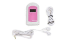 CONTEC Fetal Doppler  Heart Beat Monitor Backlight LCD Pink Colour with 2Mhz 3mhz 8Mhz Probe Baby Heart Beat Monitor Probe