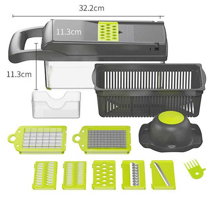 Vegetable Fruit Slicer Grater Cutter Peeler Multifunctional Potato Carrot Shredders Chopper Drain Basket For Kitchen Accessories