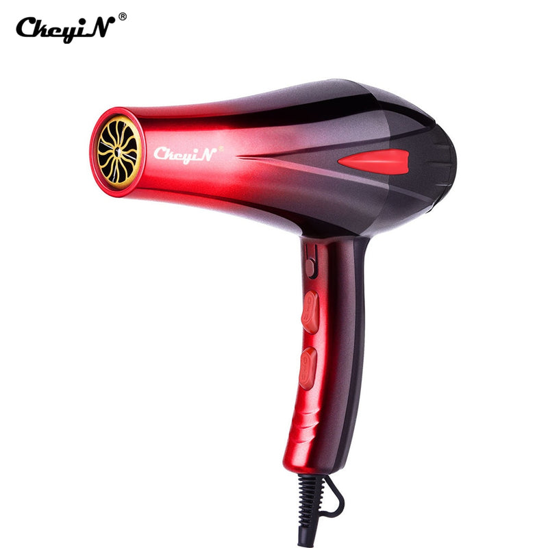 CkeyiN 4000W Professional Powerful Hair Dryer Fast Styling Blow Dryer Hot Cold Adjustment Air Dryer Nozzle Barber Salon Tools