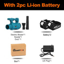 6 Speed Industry Cordless Air Blower Snow Blower Dust Leaf Collector Cleaning Sweeper Garden Power Tool For Makita 18V Battery