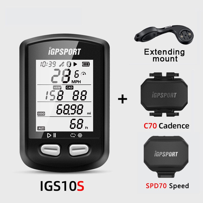 iGPSport 10s Velocímetro GPS inalámbrico Bicicleta de carretera MTB Bicicleta Bluetooth ANT + con computadora de ciclismo de cadencia no Garmin XOSS