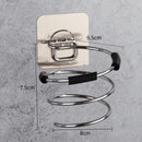 Soporte para secador de pelo para baño, organizador para el hogar, adhesivo montado en la pared, pegatinas sin rastro, secador de cuidado del cabello, estante de almacenamiento