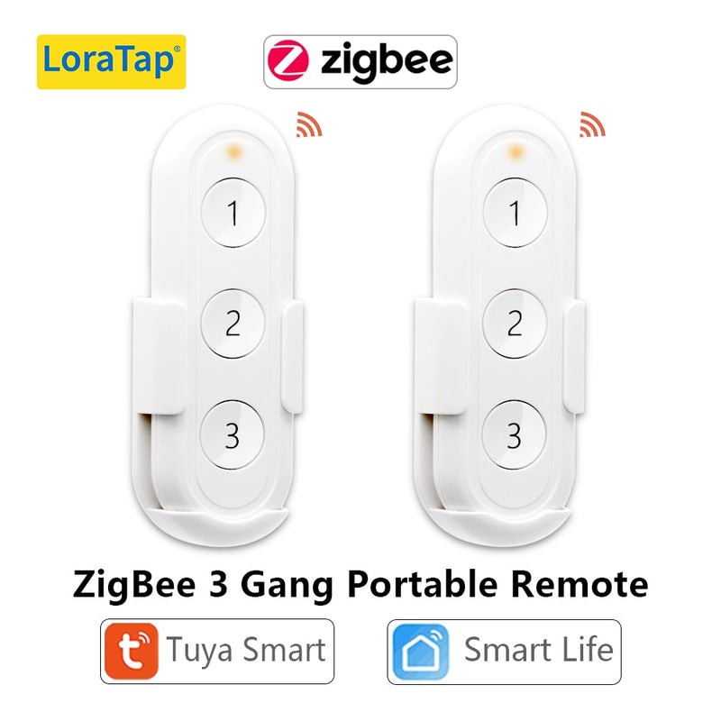 Tuya Smart Life ZigBee 3.0 3 Gangs Remote Tuya Zigbee Hub Required No limit to Control Home Device Smart Home Wireless Switch