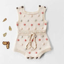 Cute Autumn Winter Infant Baby Girls Bowknot Rompers Clothing Kids Girl Long Sleeve Knit Rompers Clothes