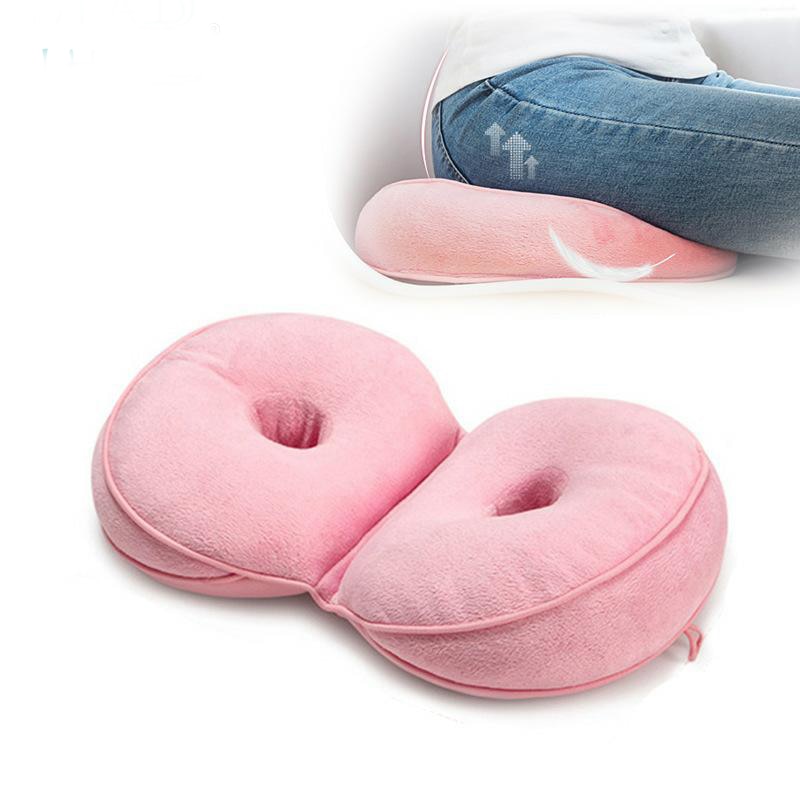 Female Dual Comfort Hip Orthopedic Cushion Portable Buttock Pillow Foldable Body Pillow Hip Lift Cushion for Stress Relief