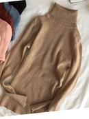 2022 Basic Turtleneck Women Sweaters Autumn Winter Thick Warm Pullover Slim Tops Ribbed Knitted Sweater Jumper Soft Pull Female