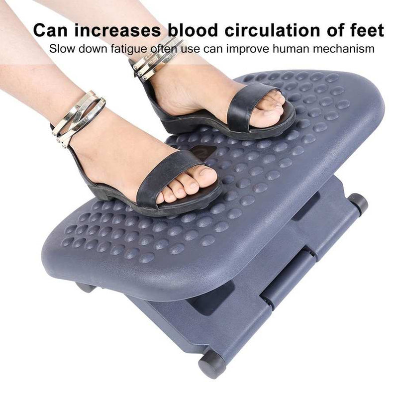 Höhenverstellbarer Fußstützenhocker Ergonomisch bequem unter dem Schreibtisch Home Office Massage Entspannung Fußhocker Fußstütze Entspannen