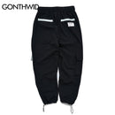 GONTHWID 2022 Taschen Cargo Haremshose Herren Casual Jogger Baggy Taktische Hose Harajuku Streetwear Hip Hop Fashion Swag