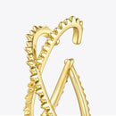 ENFASHION Punk Spike X Shape Ear Cuff Clip On Earrings For Women Gold Color Geometric Earings Without Piercing Jewelry E191146