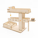 Juguetes STEM para niños, juego de tecnología de experimentos de ciencia educativa, modelo de excavadora hidráulica DIY, rompecabezas, juguetes pintados para niños