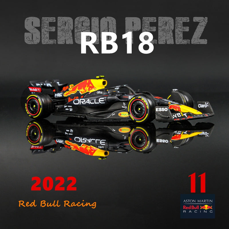 Bburago 1:43 2021 F1 Red Bull Racing RB16B 33 # Verstappen 11 # Sergio Perez Fórmula uno Simulación aleación súper modelo de coche de juguete