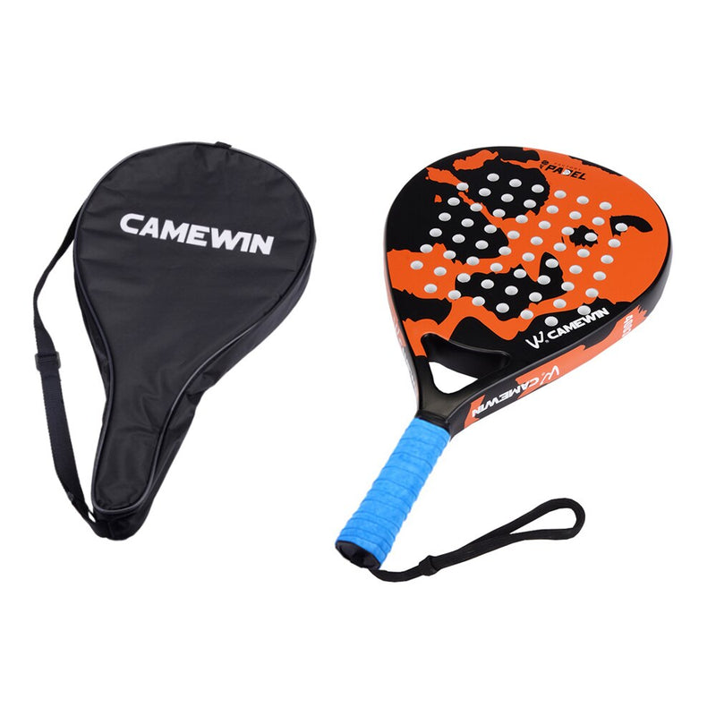 2021 Neuer professioneller Carbon-Faser-Padel-Tennisschläger Soft Face Paddel-Tennisschläger mit Taschenabdeckung
