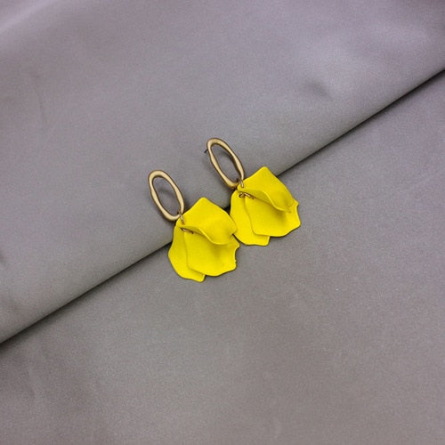 New Sight New Accessories Pierced Geometric Stud Earrings For Women Simple Style Gift Flower Earrings