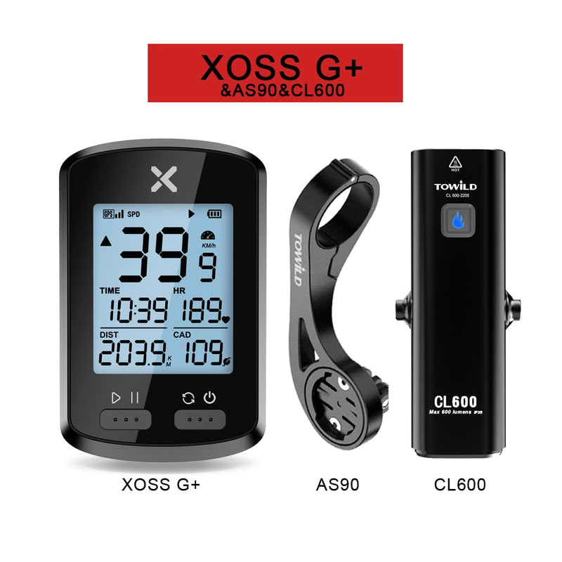Ordenador de bicicleta XOSS G Plus, velocímetro GPS inalámbrico, resistente al agua, bicicleta de carretera, MTB, bicicleta, Bluetooth ANT + con ordenador de ciclismo de cadencia