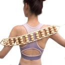 HEAATHH Wood Back Massage Roller Rope, Wood Therapy Cellulite Massage Tools, Self Massage Tools for Neck Leg Back Pain Relief