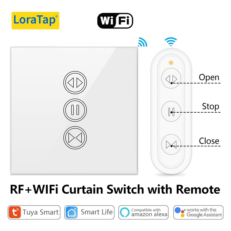 Tuya Smart Life RF WIFi Smart Curtain Blinds Roller Shutter Switch Google Home Alexa Echo Voice Control Smart Home App Timer