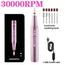 35000RPM Electric Manicure Machine USB Nail Drill For Acrylic Nail Gel Polish Professional E-file Milling Nail Files Salon Tool
