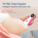 Yongrow Fetal Doppler Baby Monitor LCD Display Portable Baby Heart Rate Monitor With Earphone YK-90C For Pregnant Women