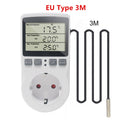 Termostato KT3100 KT3200, controlador de temperatura Digital, toma de corriente, temporizador, interruptor, Sensor de calefacción, refrigeración, 16A, 220V, para alfombrilla de calor