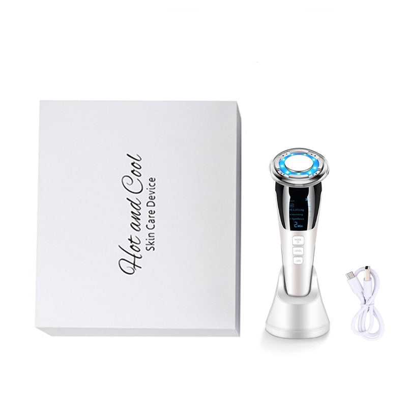 EMS LED Photonentherapie Sonic Vibration Faltenentferner Hot Cool Treatment Anti Aging Skin Cleansing Rejuvenation Machine