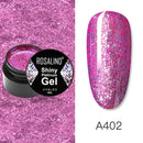 ROSALIND Gel Nail Polish Set Shiny Platinum Nails Art For Manicure Nail Gel Lak UV Colors Top Base Coat Primer Hybrid Varnishes