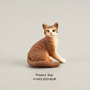 Miniature Farm Realistic Cat Figurines Toys  Educational  Animal Model Cat Figures Toy Set Decoration and Party Favors