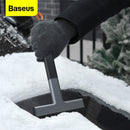 Baseus Car Ice Scraper Snow Remover Tool Windshield Deforst Scraper Soft Winter Crusher Wipe Auto Snow Shovel Ice Glass Cleaner