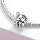 2021 Japanischer Stil Kultur Warme Wünsche Charms Metallperlen für Frauen 925 Sterling Silber Charm Schmuck für Armband Armreif Geschenk